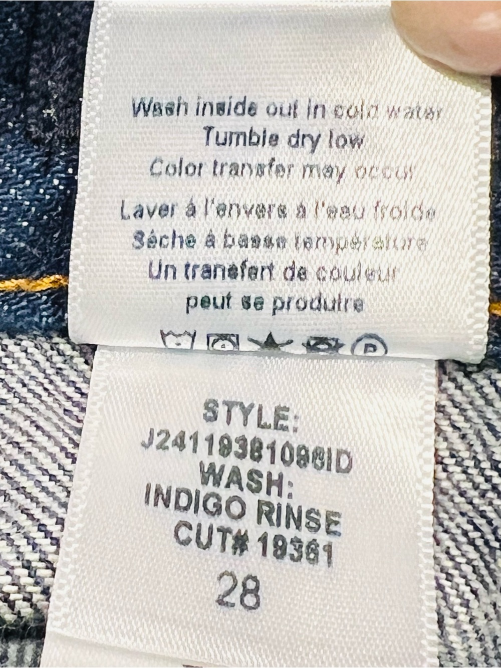 NWOT Veronica Beard Dylan High-Rise Straight Cuffed Jeans Sz-28 - Picture 8 of 8